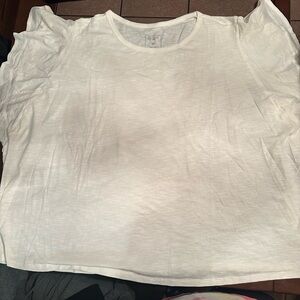 Candace Cameron Bure White Short Sleeve Top